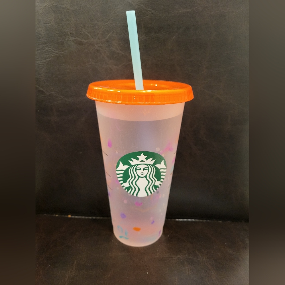 Starbucks 24oz Color Changing Marble design